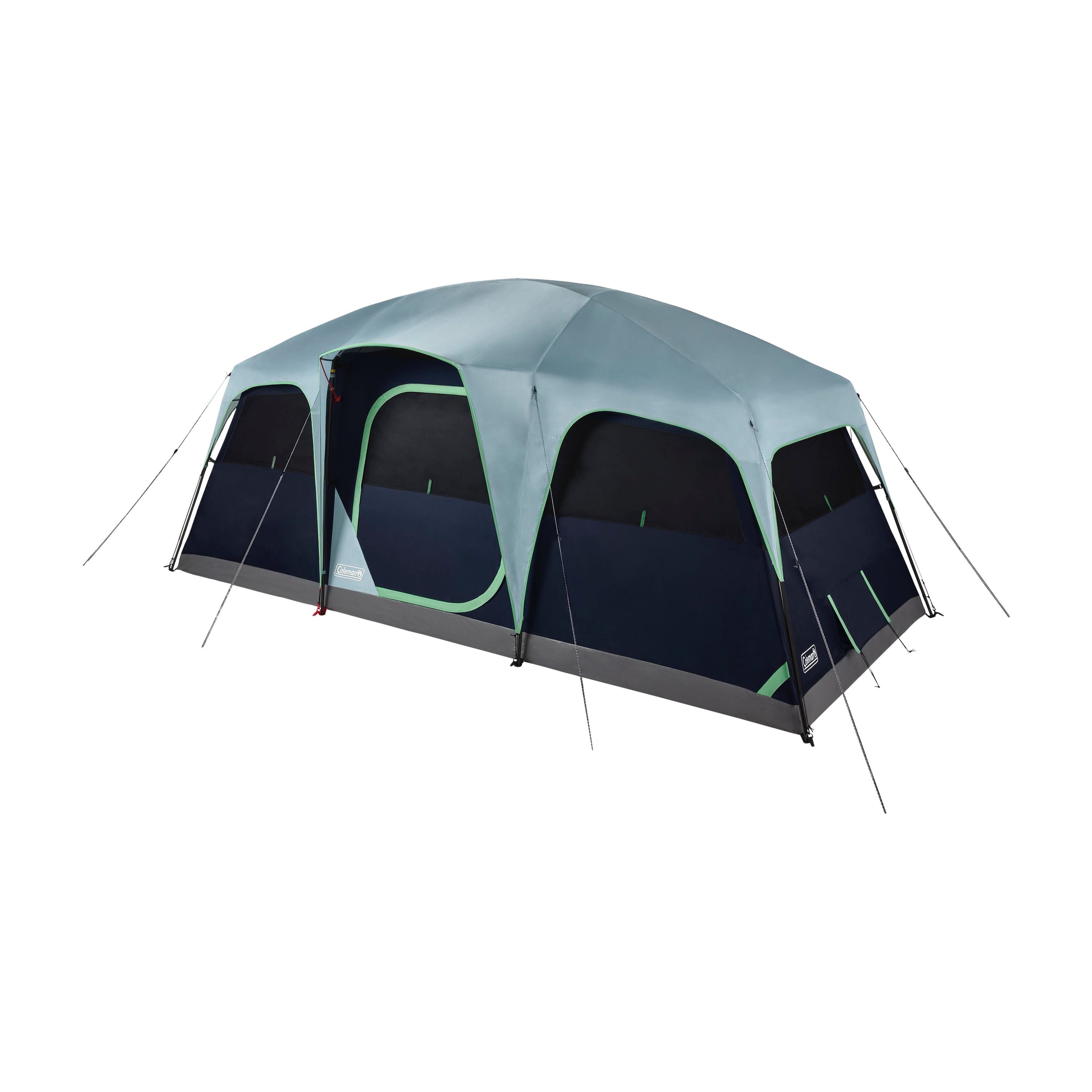 Coleman Sunlodge 8-Person Camping Tent， Blue Nights