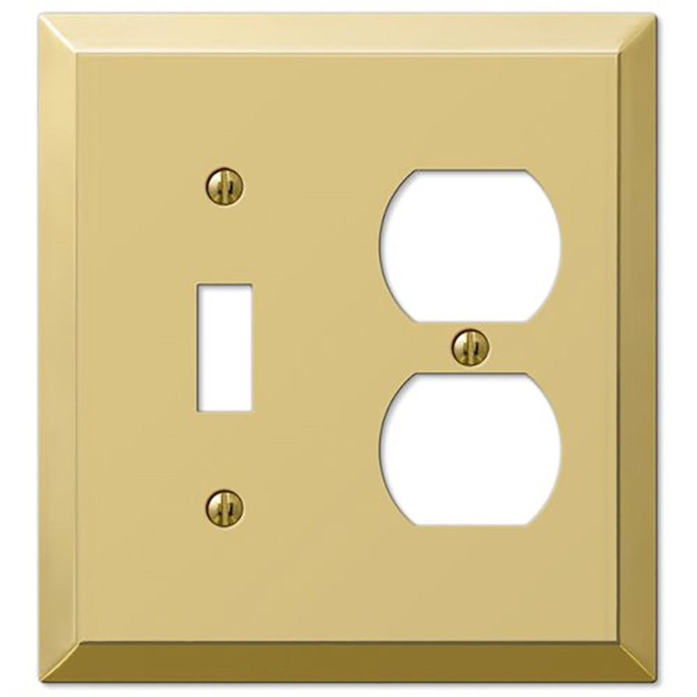 WALLPLATE 1T/1D PB