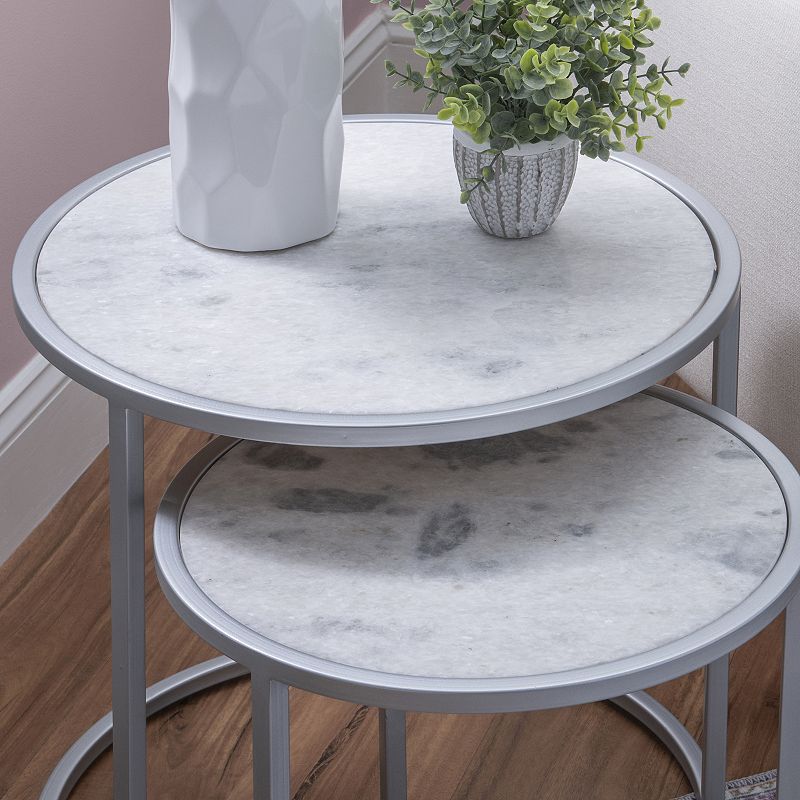 Linon Fraya Nesting End Table 2-piece Set