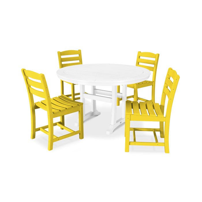 Polywood La Casa Café 5-Piece Side Chair Dining Set PWS302-1