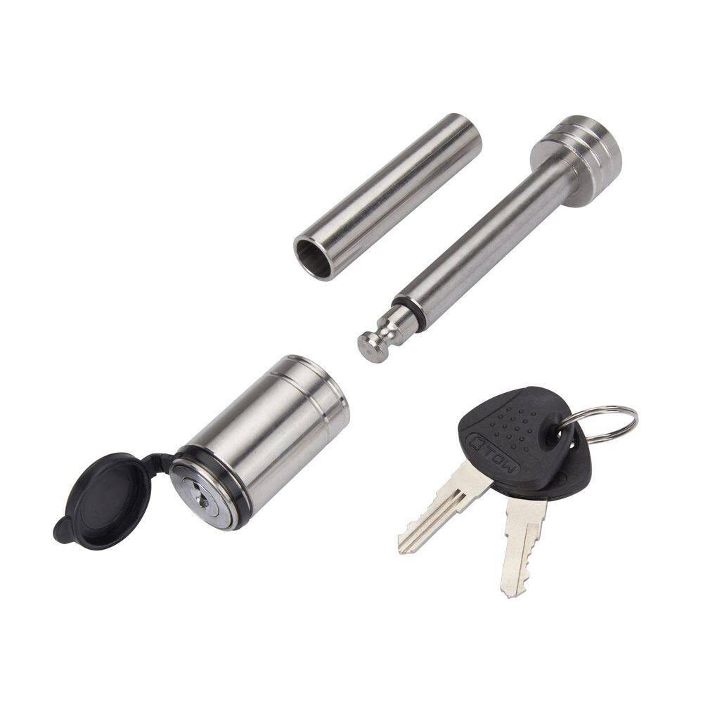 TowSmart 2.75 in. Stainless Barrel Style Receiver Hitch Pin Lock with Sleeve 734M