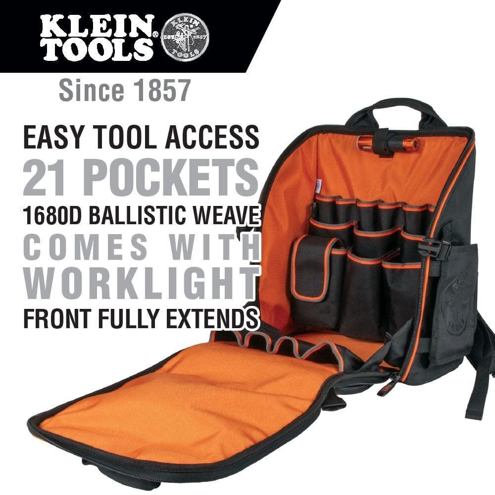 Klein Tools Lighted Tool Station Backpack 55655 from Klein Tools