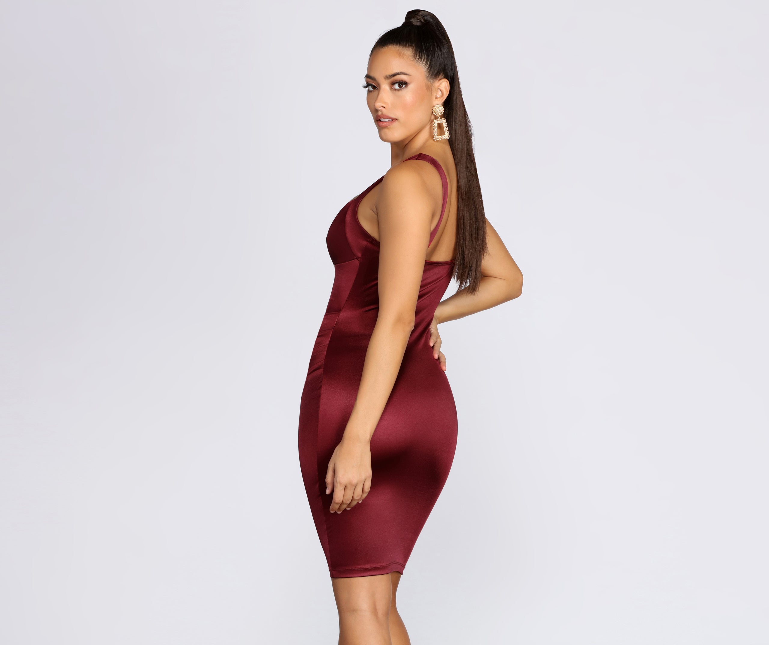 Swept Away Sweetheart Midi Dress