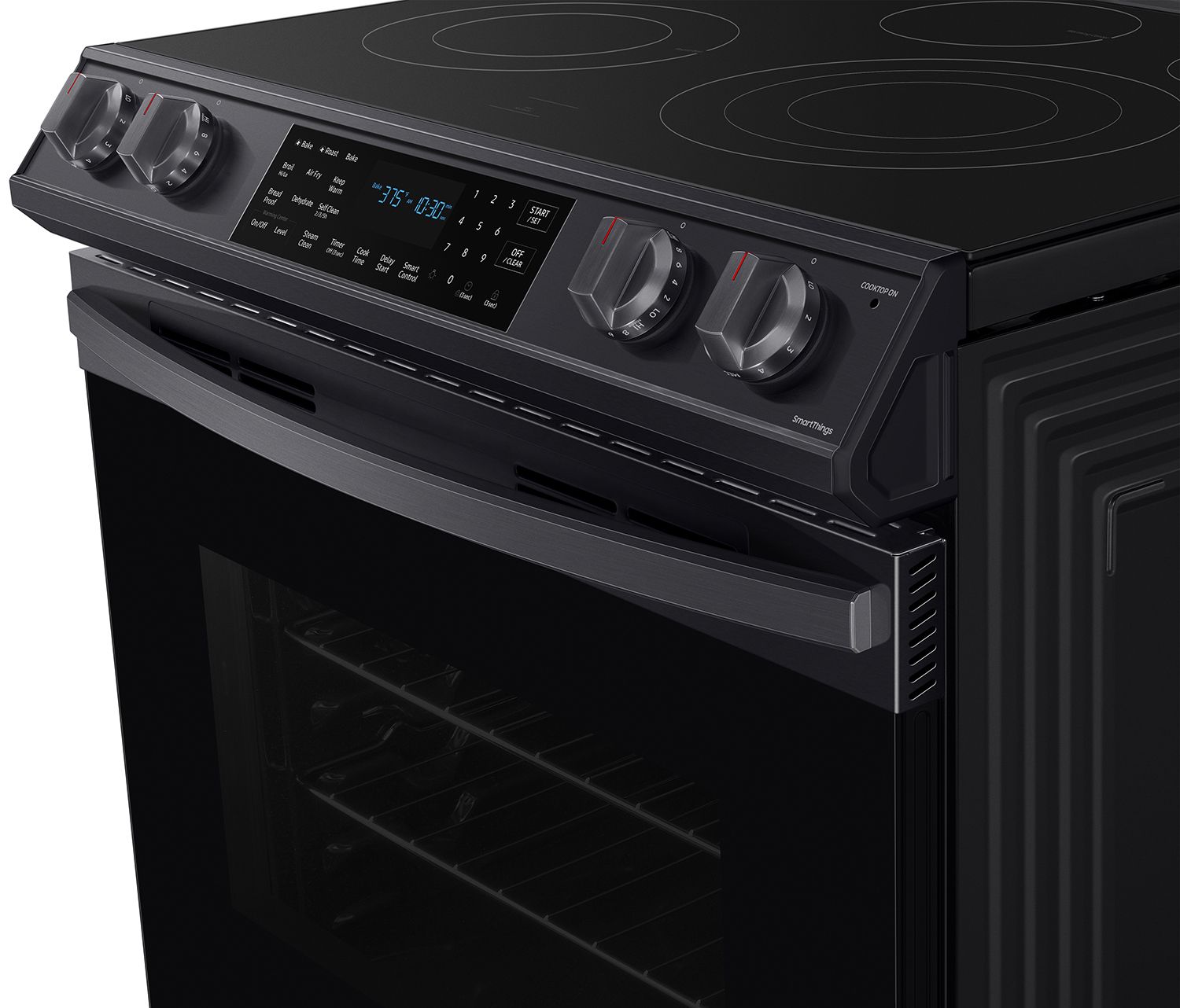  ADA 6.3 Cu. Ft. Fingerprint Resistant Black Stainless Steel Convection Slide-In Electric Range With Air Fry