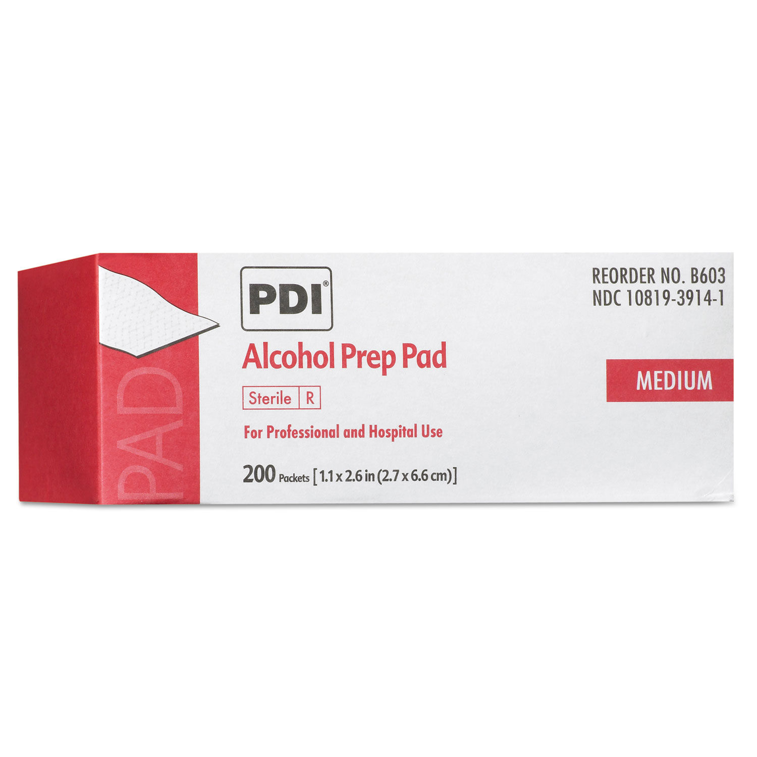 PDI Alcohol Prep Pads by Sani Professionalandreg; NICB60307