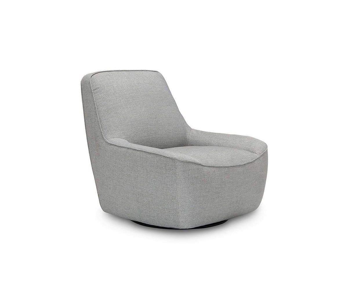 Rost Swivel Chair - Light Grey/Blue