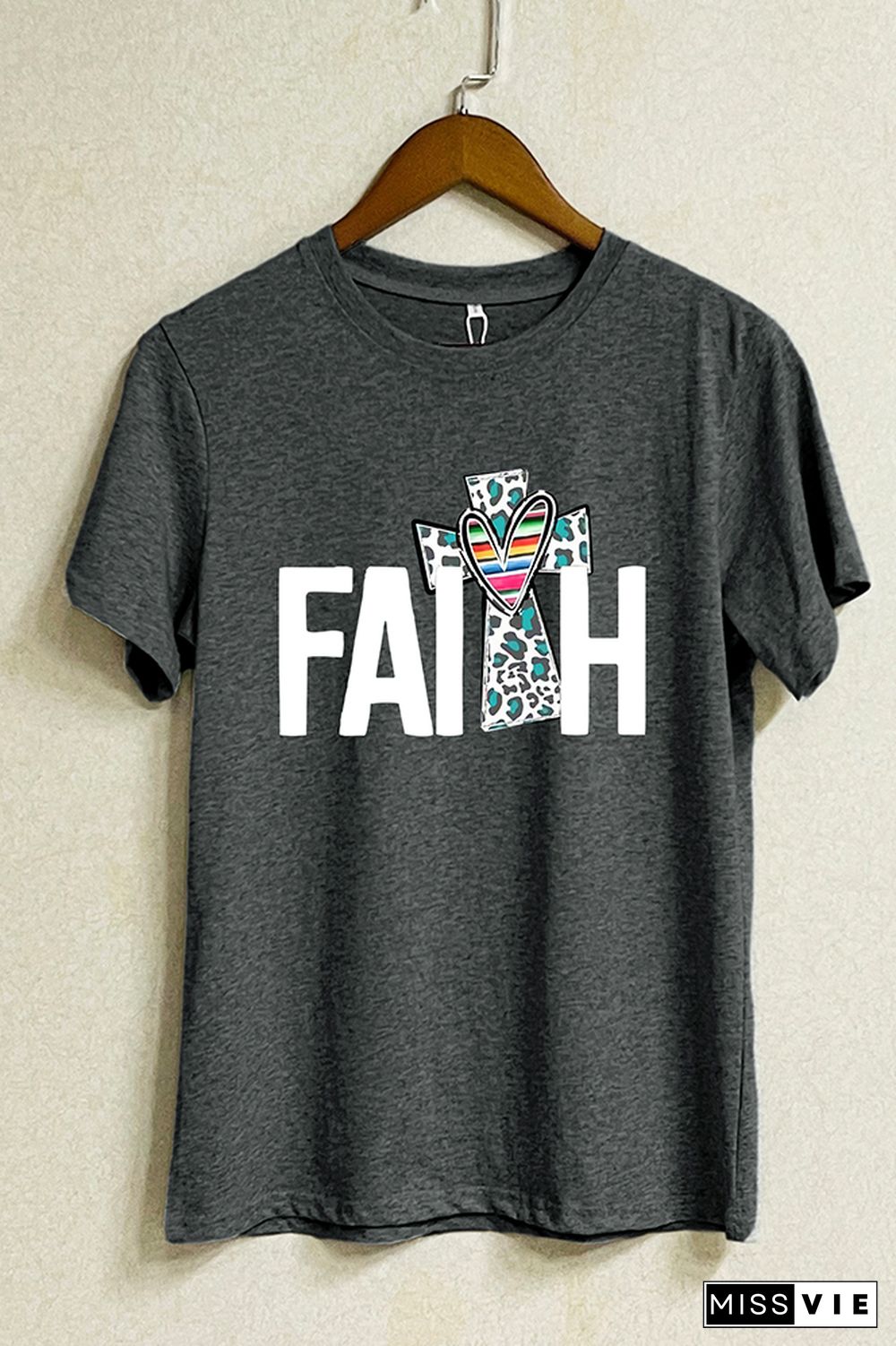 Faith Short Sleeve Graphic Tee Wholesale