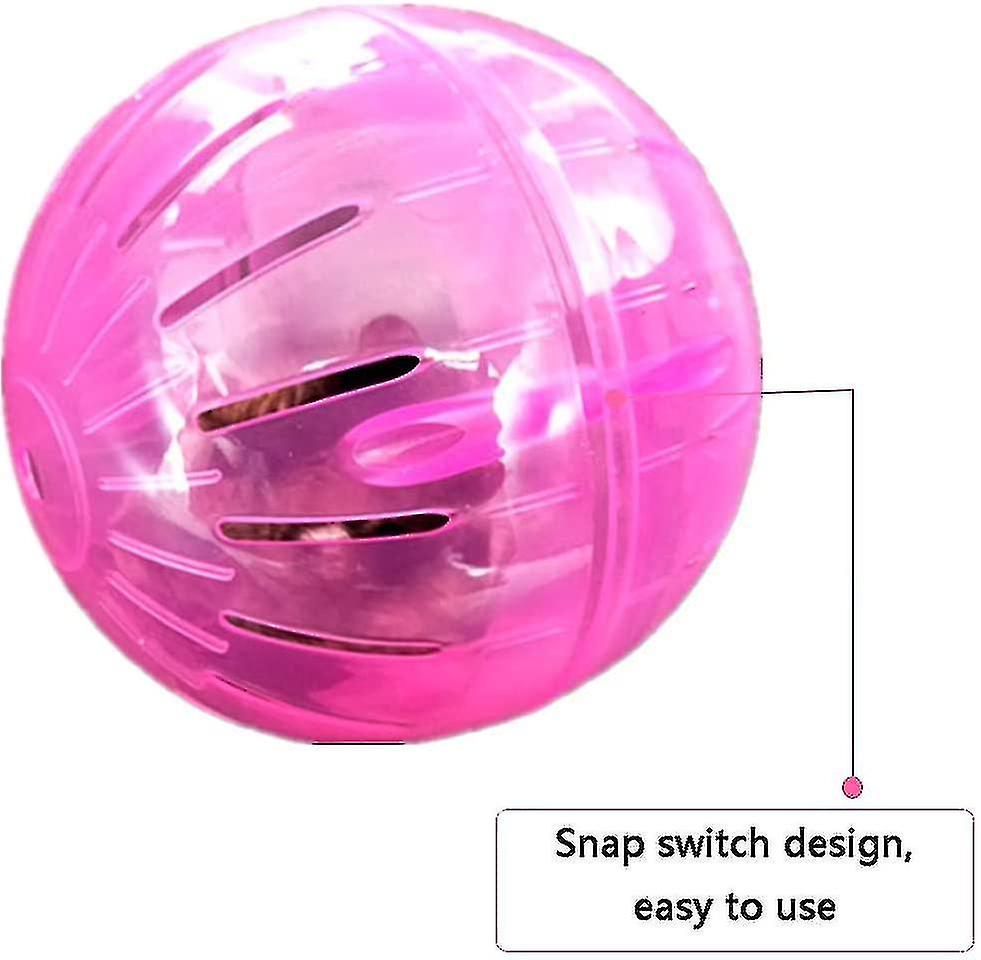 Hamster Ball， 2pcs Hamster Exercise Wheel Mini Jogging Running Ball Plastic Pet