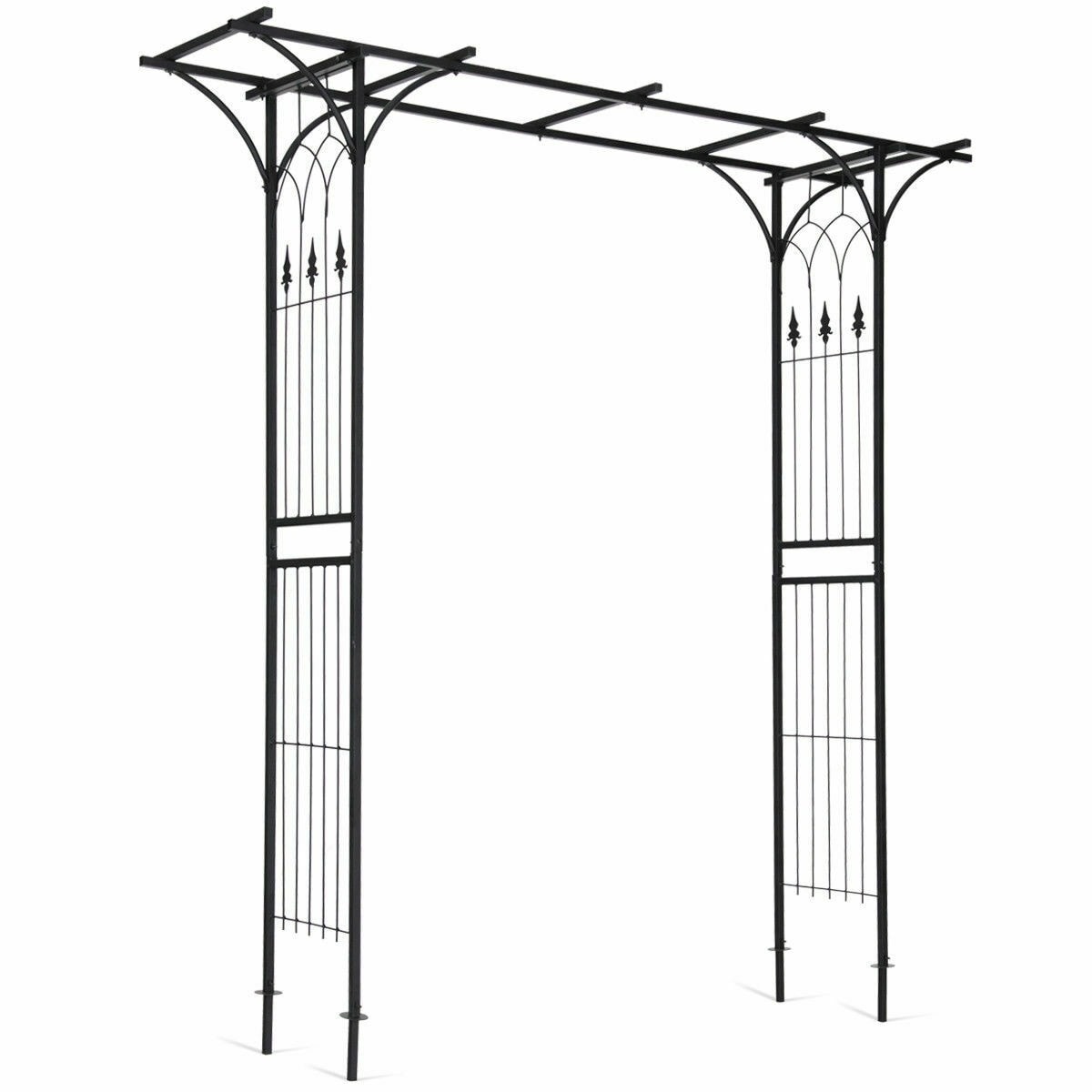 Metal Pergola Garden Arbor Arch Wedding Arch for Outdoor Patio Backyard