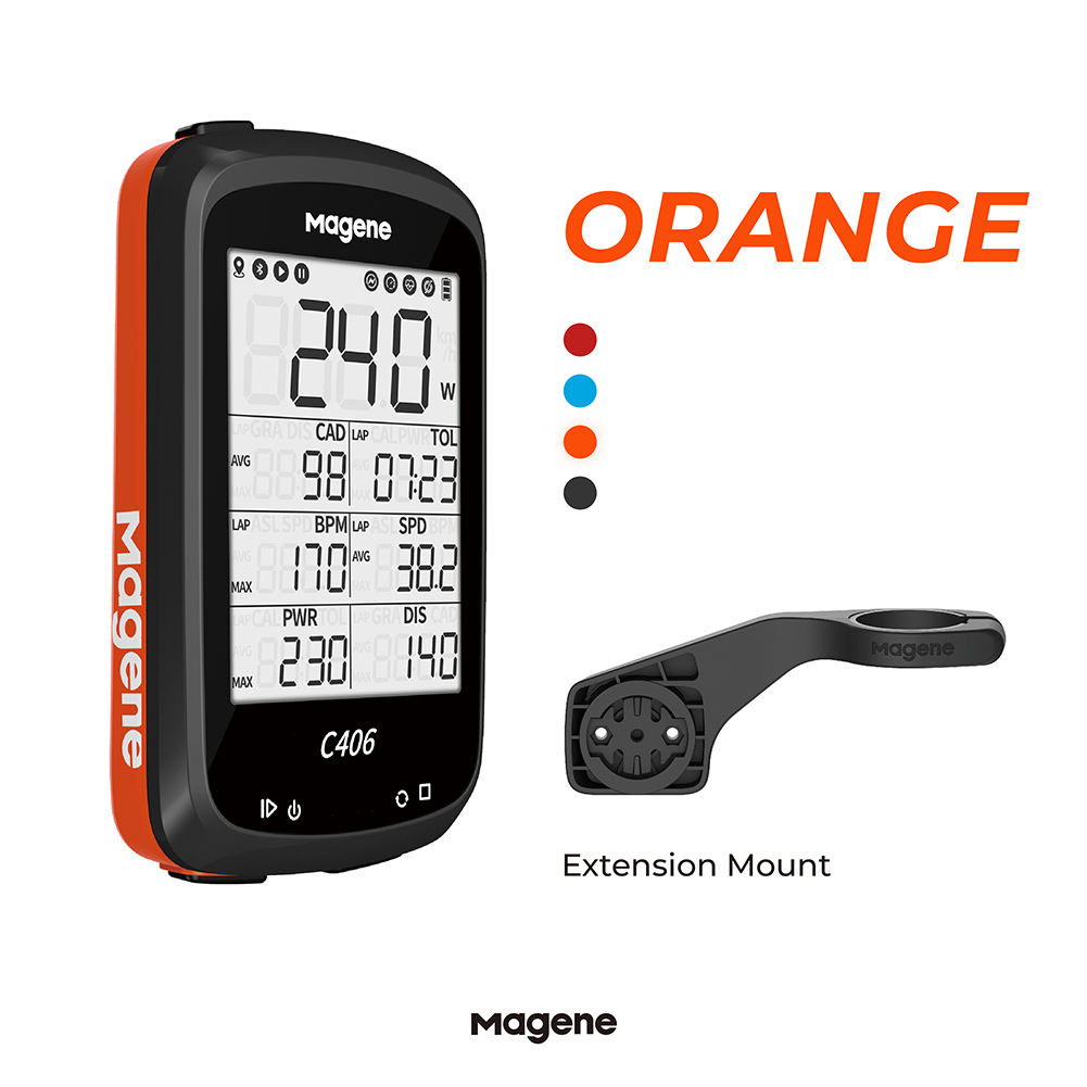 Magene C406 ANT+  24 Inch Large Screen Cycling Road Bike Speedometer Wireless Gps Bicycle Computer