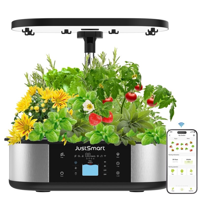 Smart WiFi 12 Pods Hydroponics Growing System with Pump System   N/A