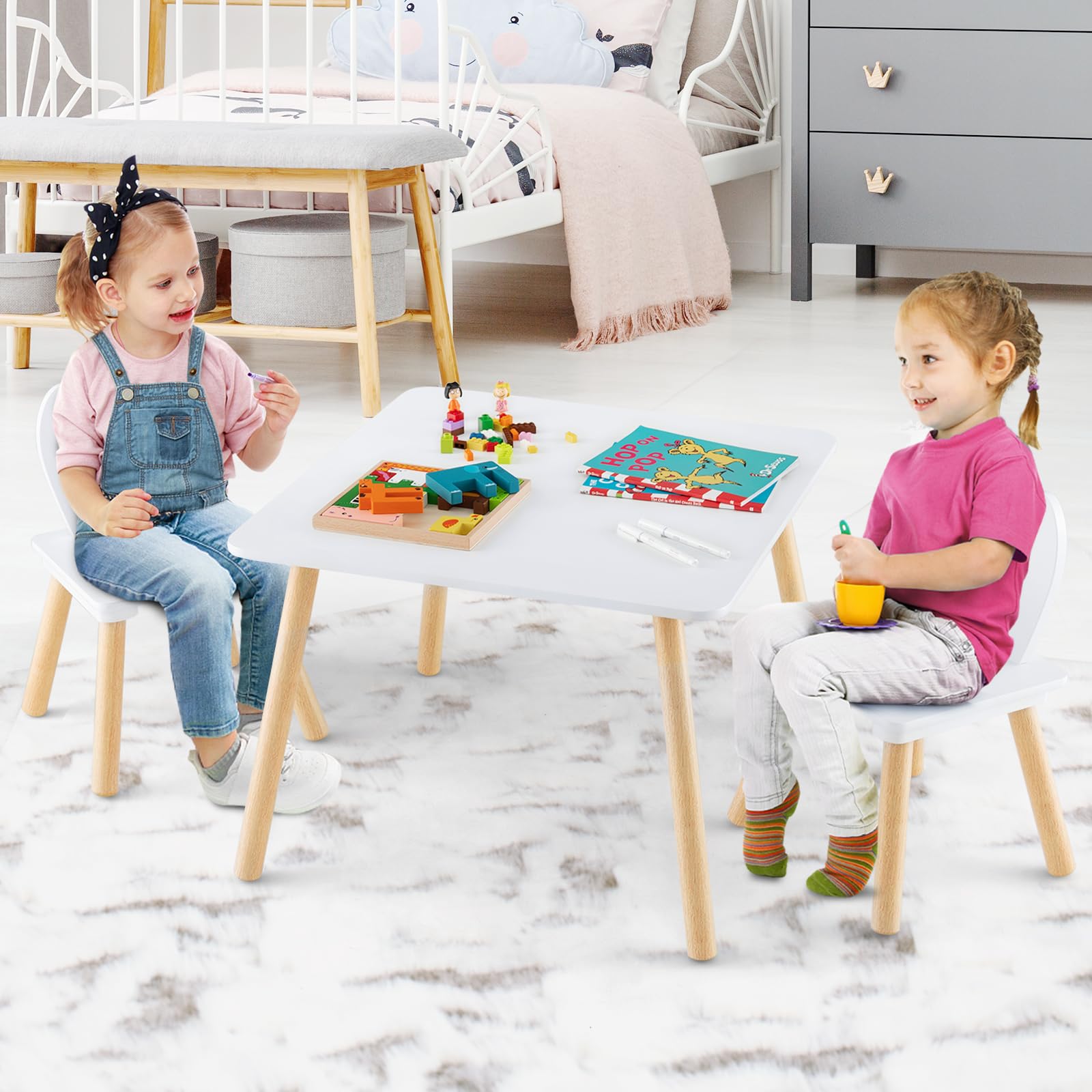 Costzon Kids Table and Chair Set