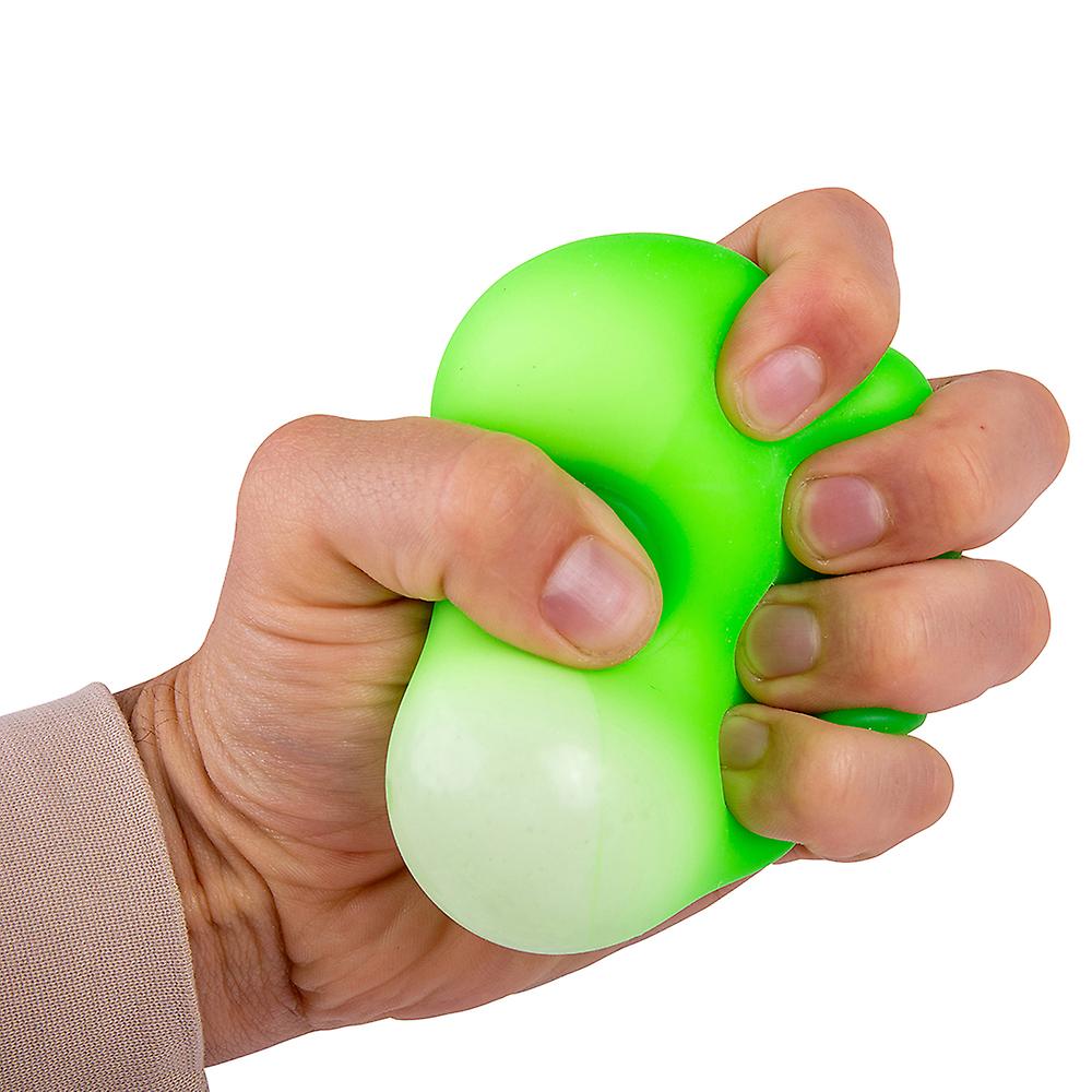 Schylling Classic Nee Doh Stress Ball - 5 Assorted Colours ， Funky NeeDohball Fidget Toy to De Stress and Relieve Anxiety ， Non-Toxic Dough Material