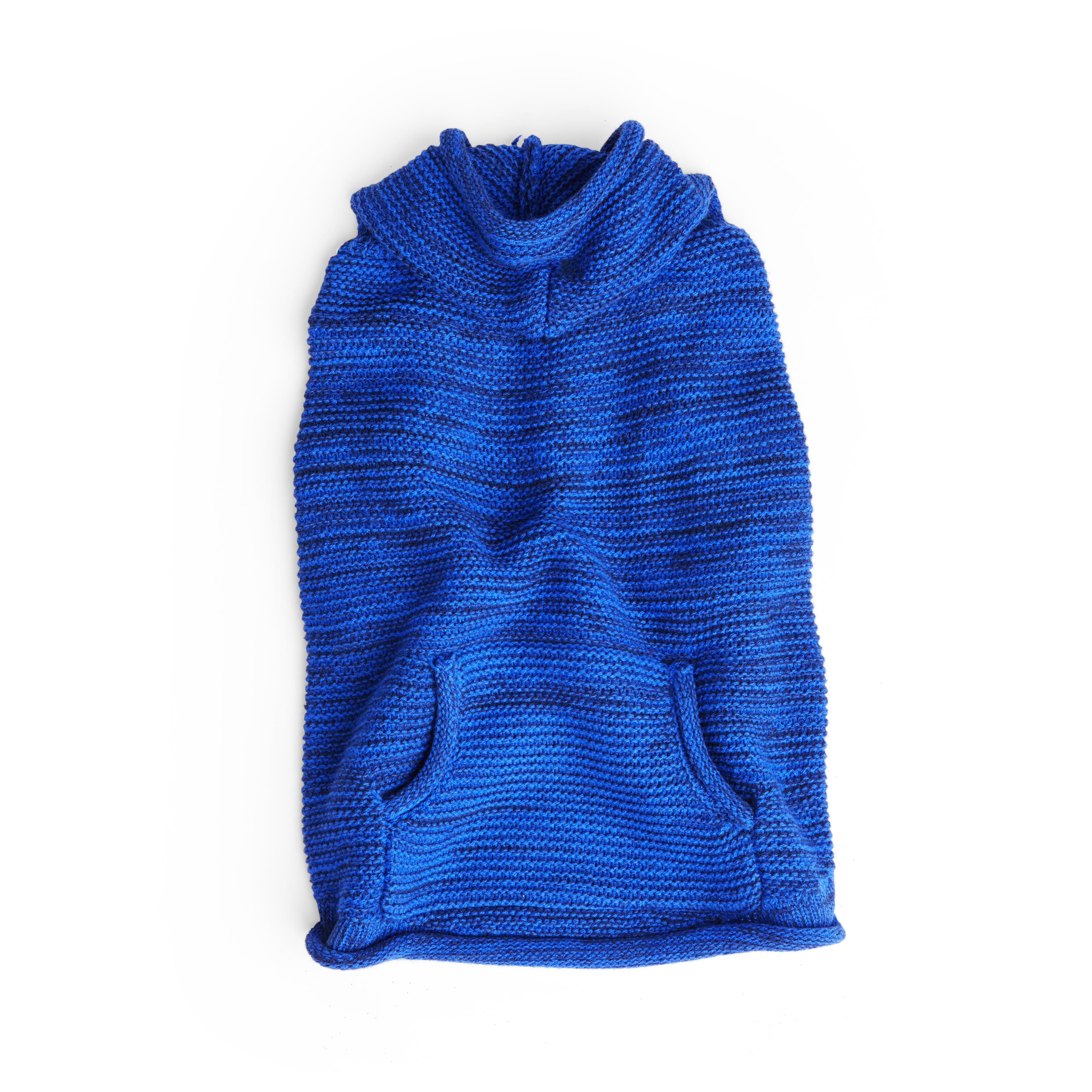 YOULY Blue Sweater Dog Hoodie， XX-Small