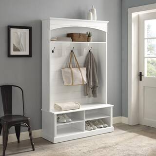 CROSLEY FURNITURE Bartlett White Hall Tree CF6037-WH