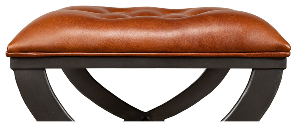 Modern Curule Stool   Traditional   Footstools And Ottomans   by English Georgian America  Houzz