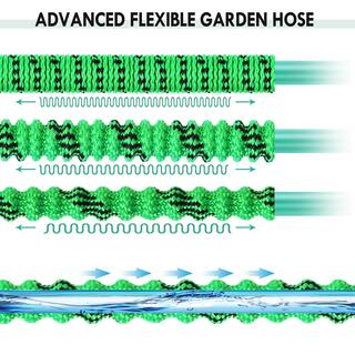 WeGuard 100 ft. Expandable Garden Hose Flexible Water Hose with 10 Function Nozzle Garden Water Hose 341000121