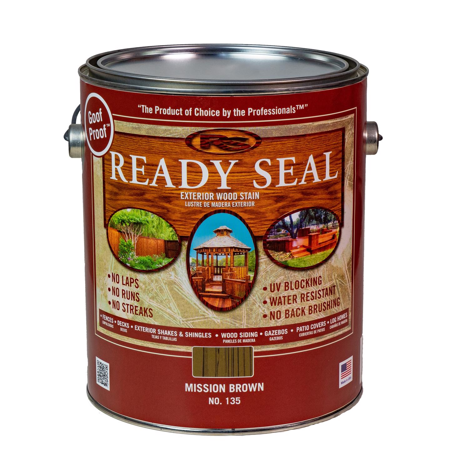 Ready Seal Goof Proof Semi-Transparent Mission Brown Oil-Based Wood Stain/Sealer 1 gal