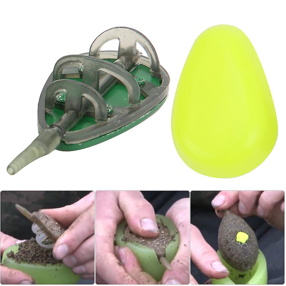 Portable Feeder Set Bait Cage Fishing Tackle Accessory With Mouldcatch Fish Quickly30g+40g+50g