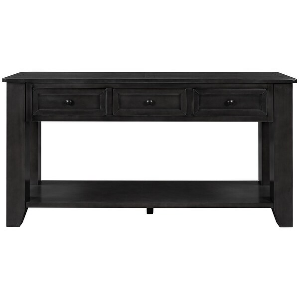 Modern Console Table Sofa Table with 3 Drawers and 1 Shelf