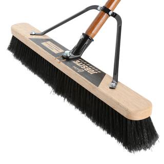 Quickie Job Site 24 in. Smooth Surface Push Broom (2-Pack) 863JSHDSU-2