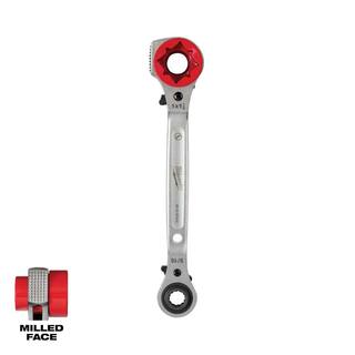 MW Lineman's 5 in1 Ratcheting Wrench with Milled Strike Face 48-22-9216M