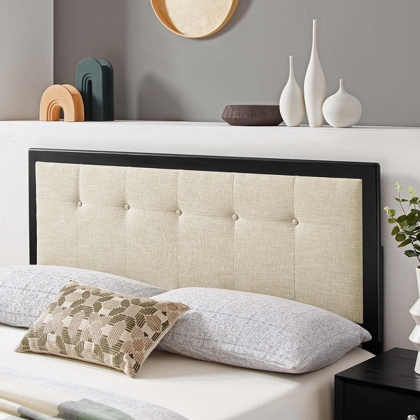 Draper Tufted Fabric and Wood Headboard - - 32028874