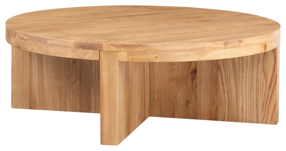 Folke Round Coffee Table   Transitional   Coffee Tables   by Moe  x27s Home Collection  Houzz