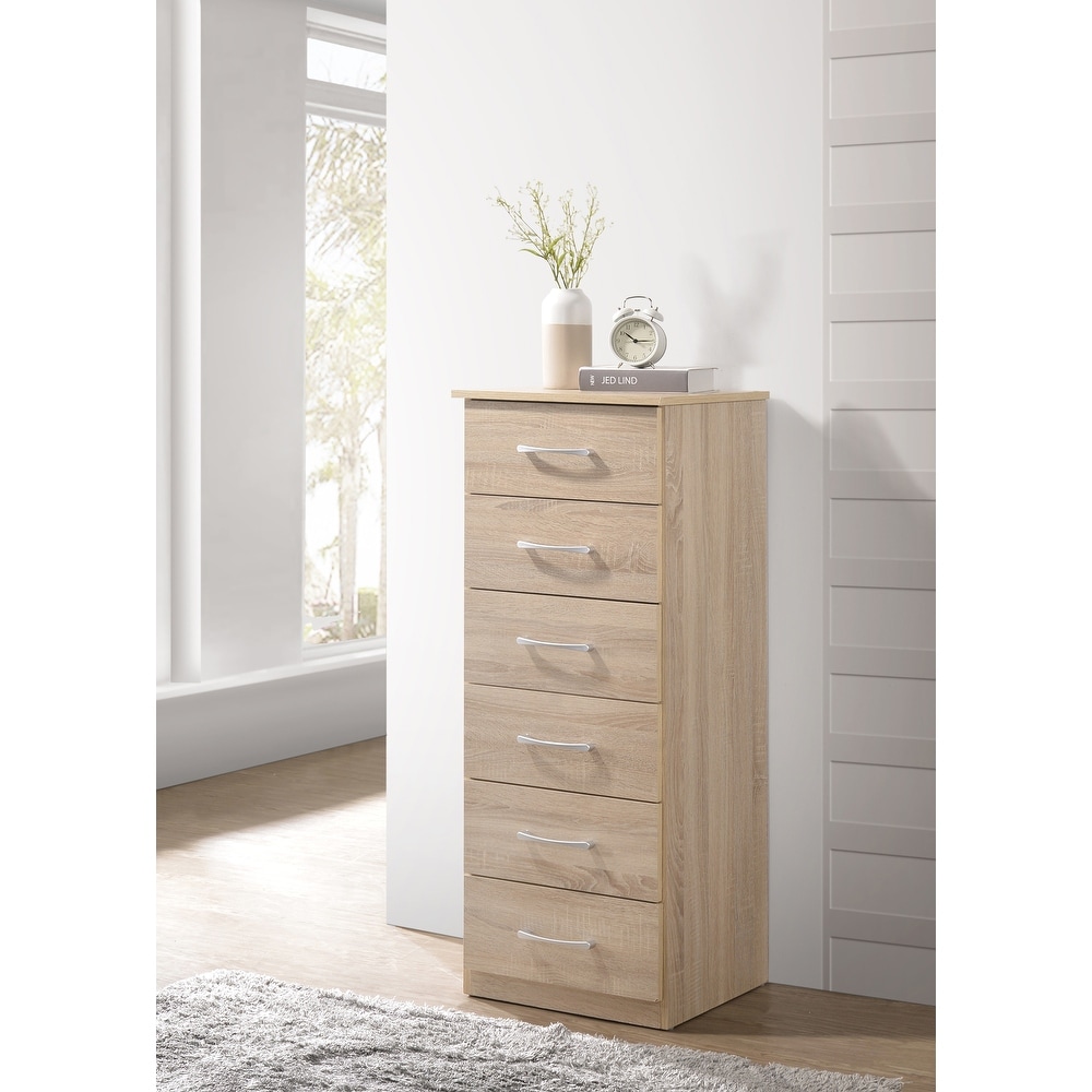 Boston 6 Drawer Chest of Drawers (18 in L. X 16 in W. X 46 in H)