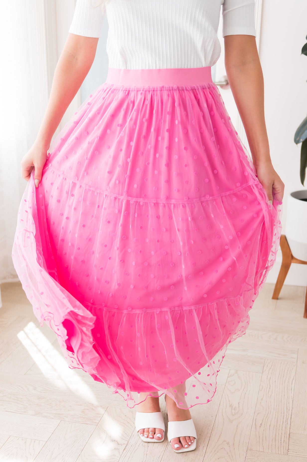 Twirling Beauty Modest Tulle Skirt