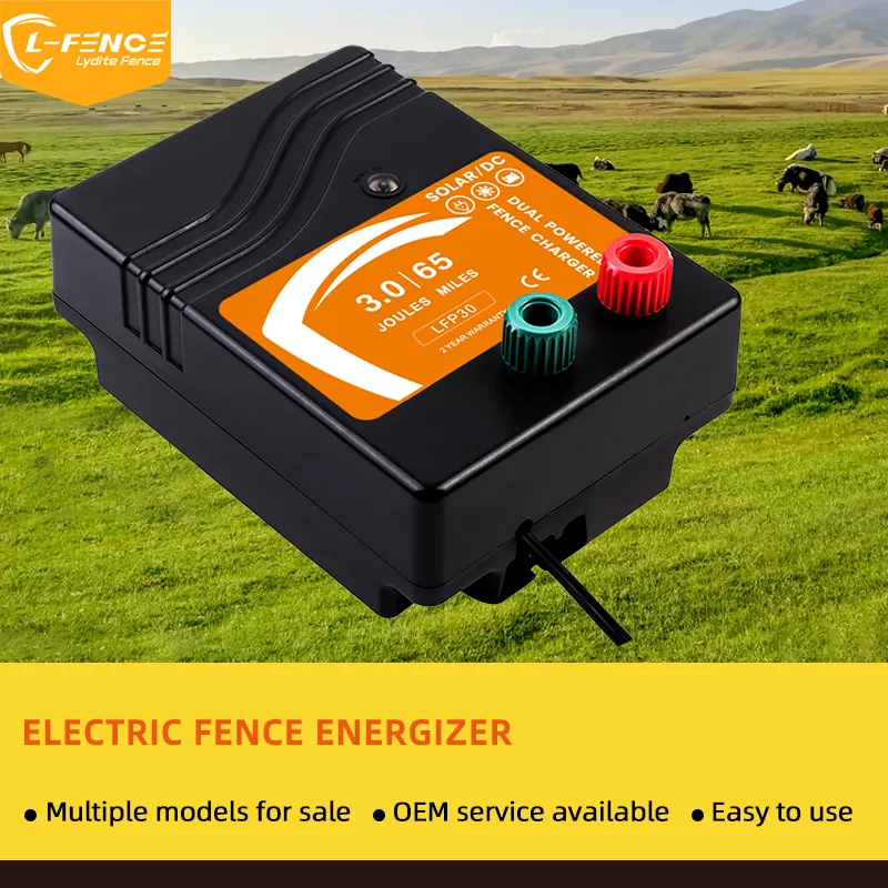 Lydite 12V Solar Battery Power Supply Electric Fence Energizer Farm Special Electric Fence For Animal Captivity