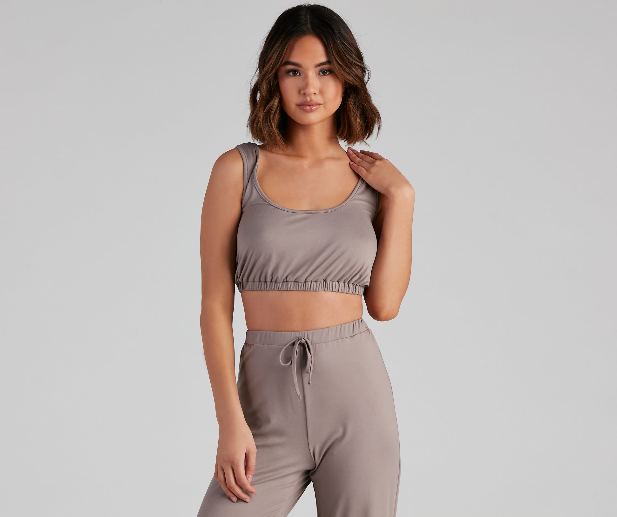 Chill Days Cropped Pajama Tank