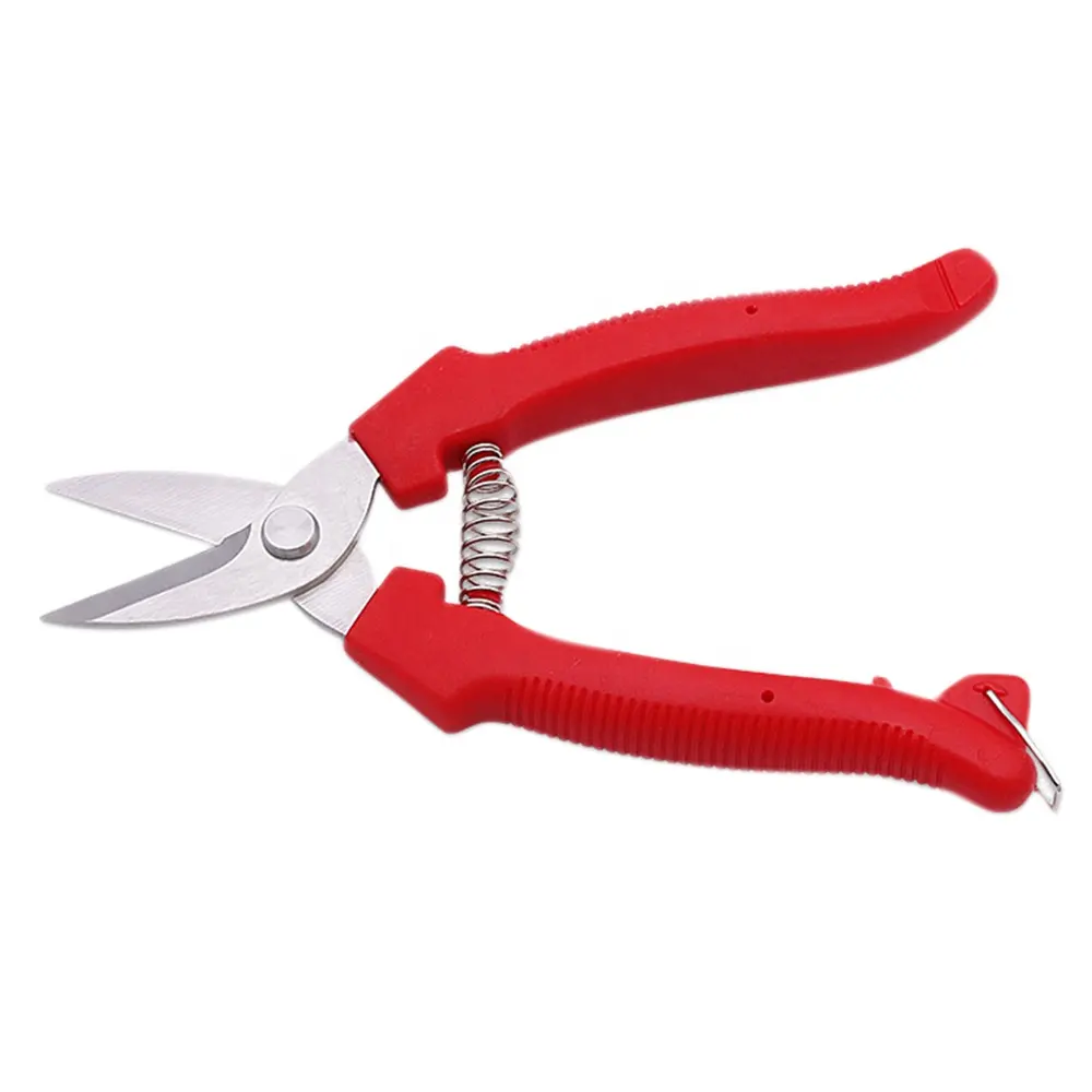 China Classic Red Garden Tools Pruner Cutting Steel Bypass Aluminum Metal Handle Hand Grape Tree Pruner Pruning Shears Scissors