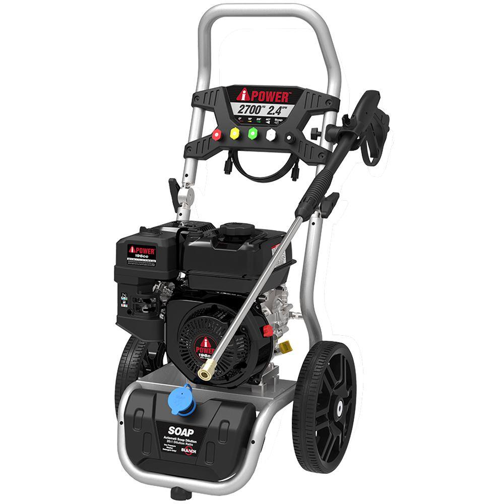 A-iPower 2700 PSI 2.4 GPM Cold Water Gas Pressure Washer PWF2700SH