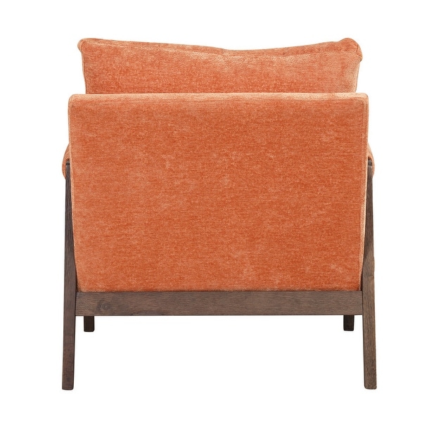 Modern Velvet Accent Chair，Leisure Chair with Solid Wood Frame