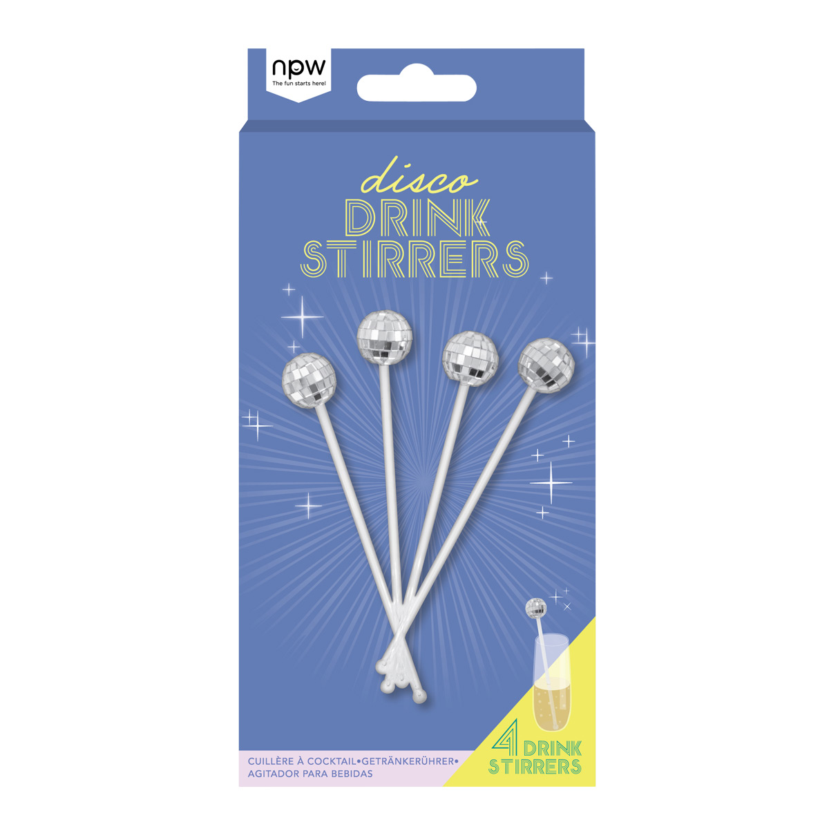 Disco Drink Stirrers Pkg4