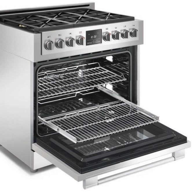 Fulgor Milano 36-inch Freestanding Dual-Fuel Range F6PDF366S1