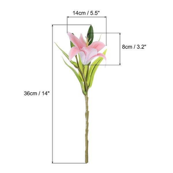 Lily Fake Flowers，Lily Artificial Flowers White Flowers Home Decor