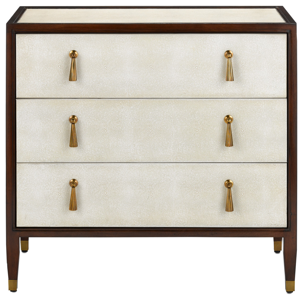 Evie Shagreen Chest   Transitional   Accent Chests And Cabinets   by Sideboards and Things  Houzz