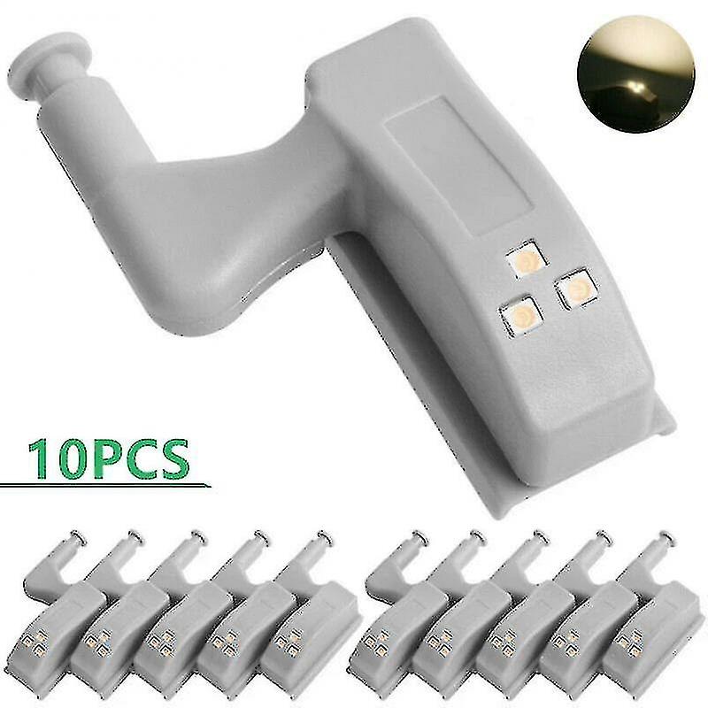 10/5pcs Led Cabinet Hinge Night Light Sensor Light For Kitchen Living Room Bedroom Wardrobe Closet C