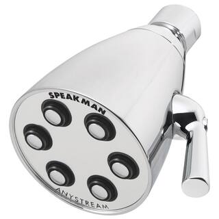 Speakman Icon 3-Spray Patterns 2.8 in. Single Wall Mount Adjustable Fixed Shower Head in Polished Chrome S-2252-E2