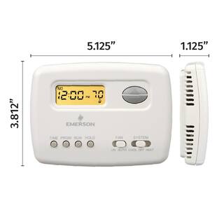 Emerson 70 Series Classic 5 + 2 Programmable Single Stage (1H1C) Thermostat 1F78-151