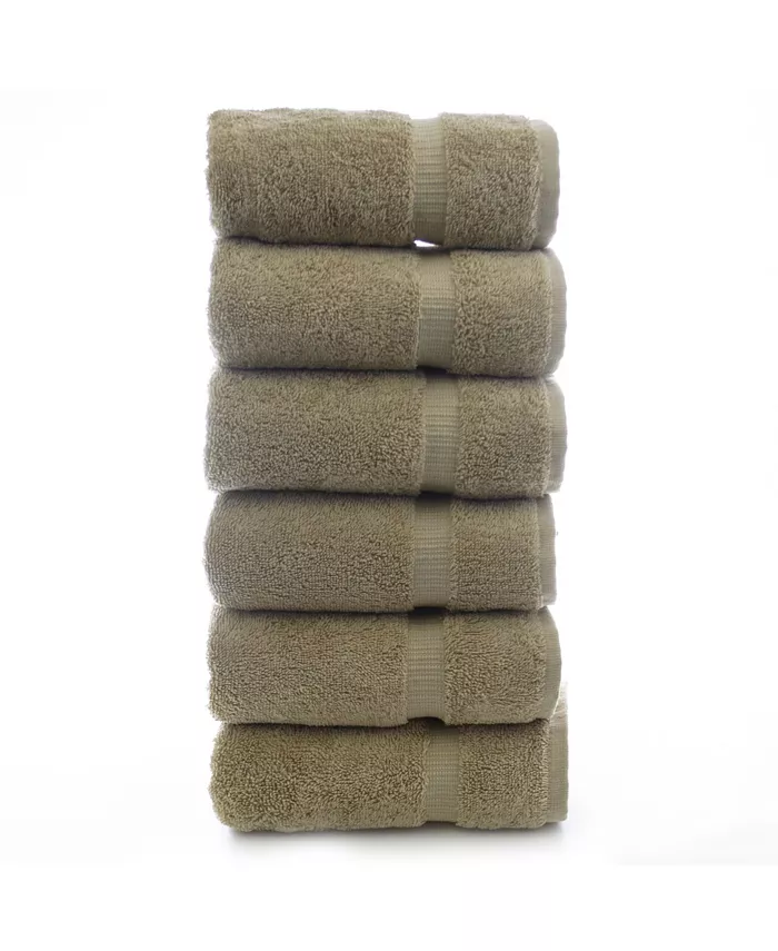 BC Bare Cotton Luxury Hotel Spa Towel Turkish Cotton Hand Towels Set of 6