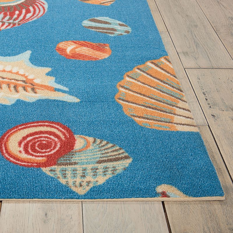 Waverly Sun N' Shade Abstract Shells Indoor Outdoor Rug