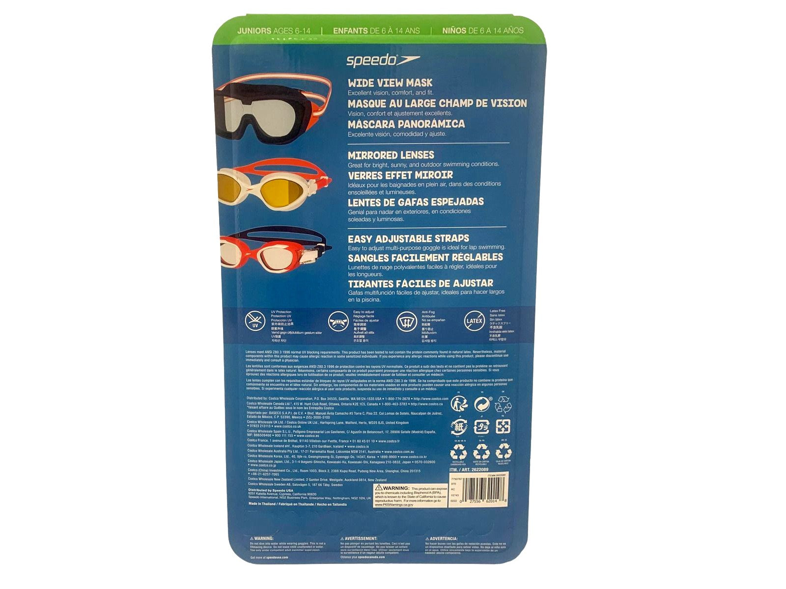 Speedo Junior Swim Goggles Variety Pack