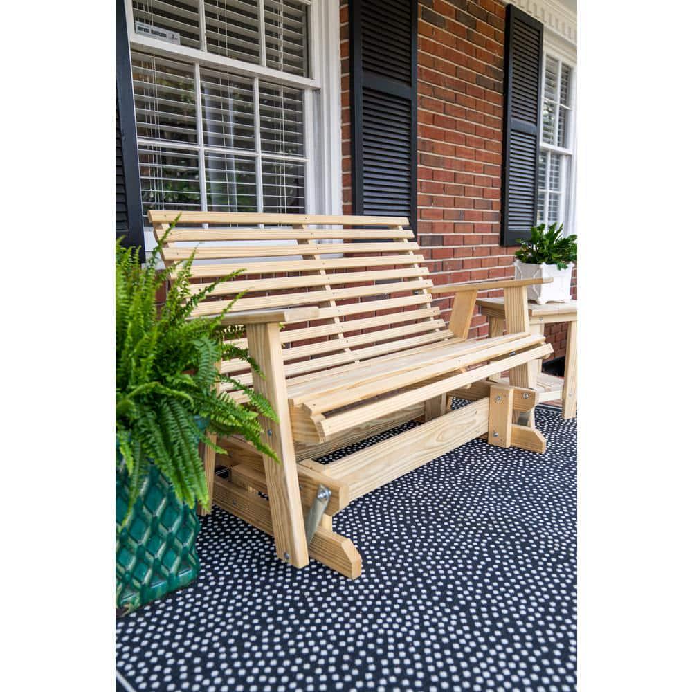 PALMETTO CRAFT Capers Solid Pine Outdoor Glider