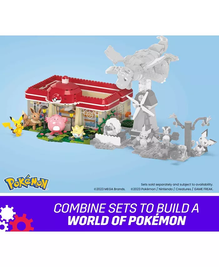 Pokemon MEGA Building Toy Kit  Forest Pokemon Center-648 Pieces