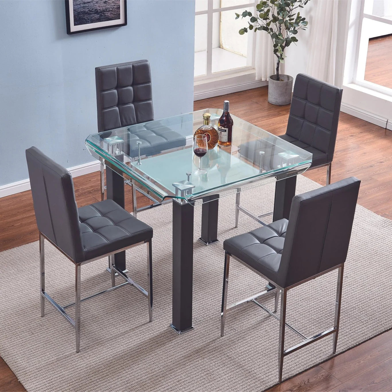 JD100 TABLE SET WITH FOUR CHAIR