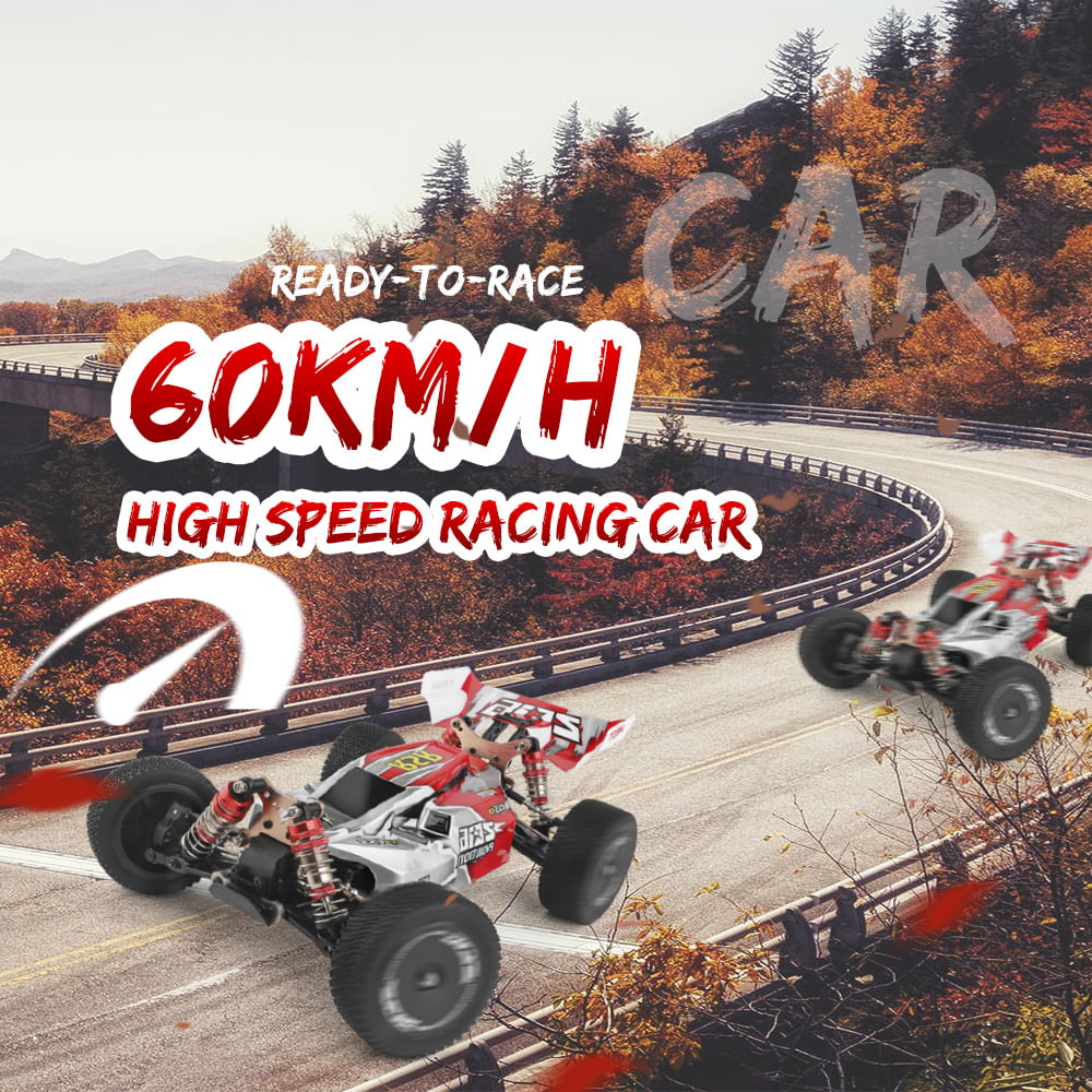 Wltoys XKS 144001 RC Car 60km/H High Speed 1/14 2.4GHz RC 4WD Racing Off-Road Drift Car RTR