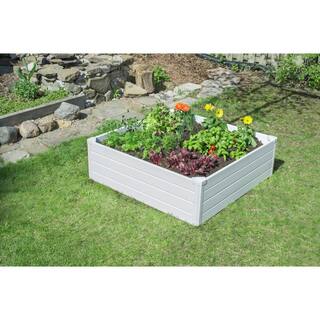Nuvue Deluxe Raised PVC Garden Bed - White 26003